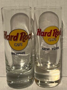 Vintage 90s Hard Rock Shooter Glasses - East Coast Bundle.